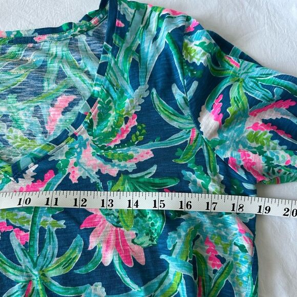 Lilly Pulitzer | Etta Cotton Long Sleeve Sweet Escape Printed Top Small - Picture 6 of 7